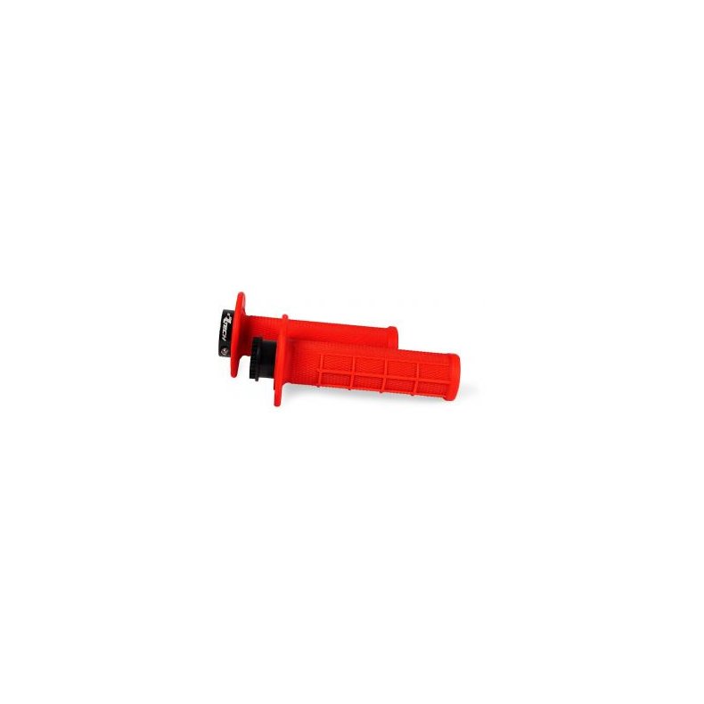 Rtech R20 Lock-On Half Waffle Grips Red