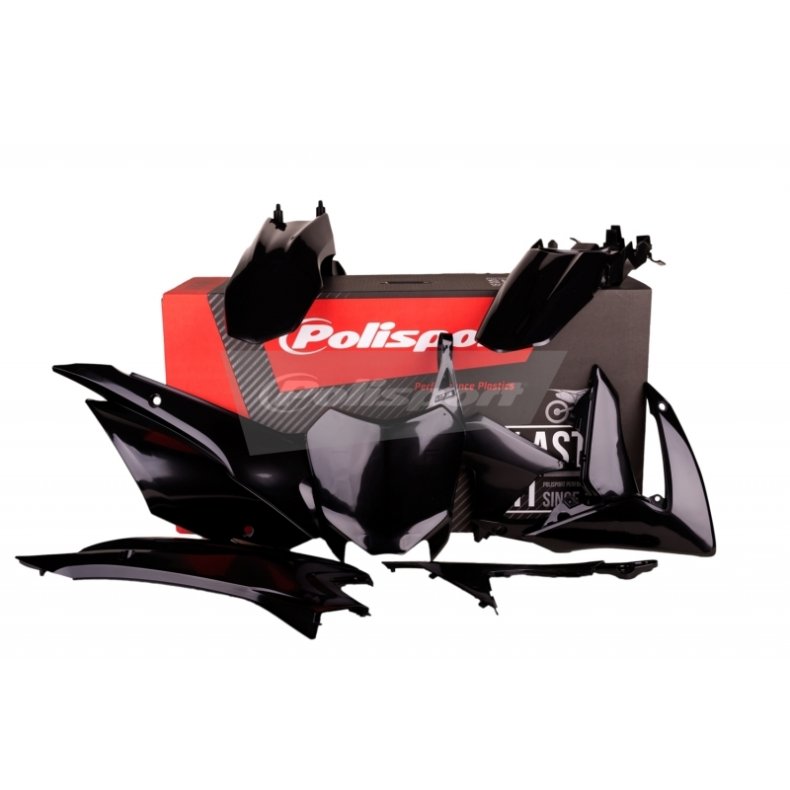 POLISPORT Plastic Kit Black Honda CRF110F