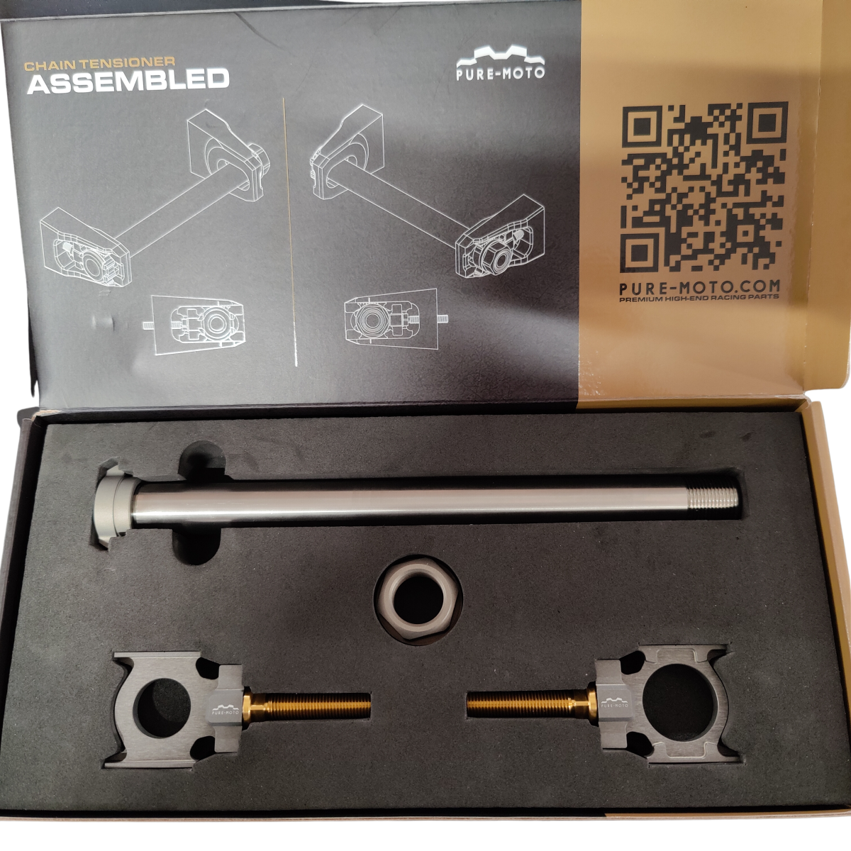Pure-Moto Titanium Chain Tensioner Yamaha/Fantic Tilbehør Easy