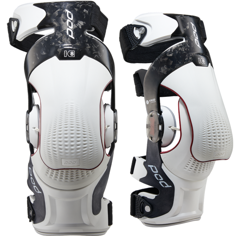 POD K8 3.0 Knee Brace Carbon Pair White