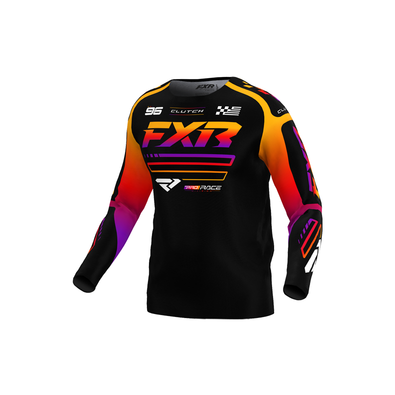 FXR Kids Clutch Mx Jersey Black/Spectrum